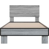  Okvir kreveta s uzglavljem Siva Sonoma 80 x 200 cm | shoptok.hr