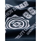 Ombre T-shirt męski z nadrukiem w stylu college – granatowy | ePonuda.com