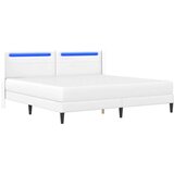  Okvir kreveta s madracem Bijela 200 x 200 cm Umjetna koža | shoptok.hr