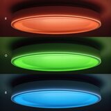  LED RGBW prigušiva stropna svetiljka MELO LED/36W/230V 3000-6000K Ø 39 cm bela + daljinski upravljač | Eponuda.com