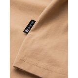 Ombre Men's cotton t-shirt with pocket print Streetstyle - sand | Shoptok.si
