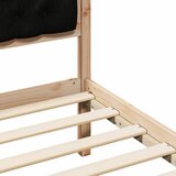  Krevetna konstrukcija Crna 80 x 200 cm Čvrsto borovo drvo | shoptok.hr