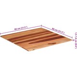 Stolna ploča od masivnog drva bagrema 15 - 16 mm 80 x 80 cm | Eponuda.com