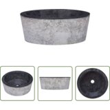 The Living Store Umivalnik črn Ø40x15 cm marmor - Umivalnik, (21744861) Cene