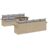  Vrtna garnitura - 3-dijelni set vrtnih sofa s jastučićima bež poli ratan | shoptok.hr