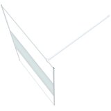 Pregrada za tuš bijela 115 x 195 cm s prozirnim staklom ESG | Eponuda.ba