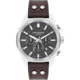 Lee Cooper Muški ručni sat, Kvarcni mehanizam, 45mm, Sivo kućište, Braon, LC07842.374 | Eponuda.com