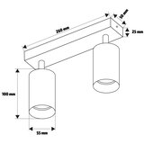  Brilagi - LED RGBW prigušiva spot svetiljka SELE 2xGU10/6W/230V crna | Eponuda.com