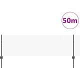  Stupovi za ogradu 11 kom U-kanal sivi 60 cm čelik Šesterokutna ograda siva 0.6x50 m čelik | shoptok.hr