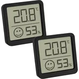 30.5053.01.02 2er Set black Digital Thermo Hygrometer