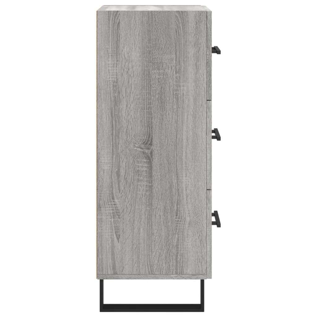 vidaXL Komoda siva sonoma 34,5x34x90 cm inženirski les | Shoptok.si