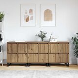 vidaXL Komode 3 pcs hrast artisan 180 x 35 x 70 cm Konstruirano drvo Cijene
