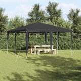 vidaXL Družabni šotor Antracit 4x4 m PE | Shoptok.si