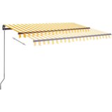  Tenda na ručno uvlačenje s LED svjetlima 3 x 2 5 m žuto-bijela | shoptok.hr