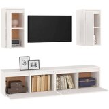 TV omarica 4 kosi bela trdna borovina, (20730273) | Shoptok.si