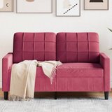 vidaXL dvosed vinsko rdeč 120 cm žamet | Shoptok.si