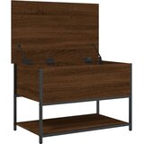 vidaXL Klop za shranjevanje rjavi hrast 70x42,5x47 cm inženirski les | Shoptok.si