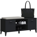  Klupa za cipele VIKEN crna 106 x 35 x 45 cm konstruirano drvo | Eponuda.ba