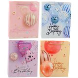 Vrećica za rođendanski poklon sretan rođendan baloni 32 x 26 x 12 cm | shoptok.hr