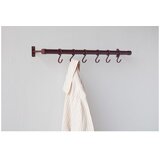 Mette Ditmer Denmark Bordo rdeč stenski obe&amp;scaron;alnik iz nerjavečega jekla 70 cm Hang-It &amp;ndash; Slike