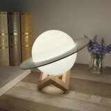  3D lampa Saturn sa prstenom, 14 cm Cene