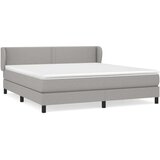  Krevet s oprugama i madracem svjetlosivi 180x200 cm od tkanine | shoptok.hr