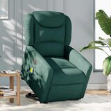Maison Chic Električni masažni naslanjač - Relax naslanjač s funkcijo vstajanja temno zelen, (22062244) | Shoptok.si