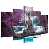 Artgeist Slika Na Platnu Waterfall And Buddha | Shoptok.si
