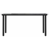  7-dijelni vrtni blagovaonski set s jastucima, crno | Eponuda.ba