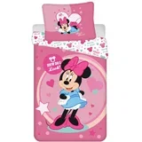 Dječja posteljina za krevet za jednu osobu od mikrovlakana 140x200 cm Minnie Sweet Like Me –