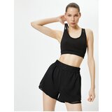 Koton Running Shorts Tulle Detailed High Waist Comfortable Fit | shoptok.hr