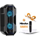SOONBOX Prijenosni bluetooth karaoke zvučnik sa mikrofonom FM radio S6006A crni | Eponuda.ba