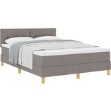Box Postelja s škatlo z vzmetnico Taupe 160x200 cm Tkanina, (22083139) | Shoptok.si