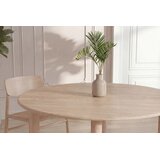 Venture Home Hilo ovalni blagovaonski stol 130 × 110 cm, prirodna boja drva | shoptok.hr