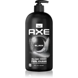 Black gel za prhanje za obraz, telo in lase 900 ml