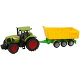 Traktor za igru s kiper prikolicom 50 cm - crveno/žuti | shoptok.hr