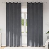 vidaXL Zavjese Super svijetlosiva Poliester 140 x 225 cm Izdržljive | shoptok.hr
