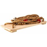  Dječja drvena ljuljačka GINGER HOME za dvorište s užadima – prirodno drvo, 33 cm | shoptok.hr