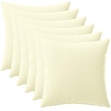  Presvlaka za jastuk 6 pcs HEERLEN Krem 35 x 35 cm Poliester | shoptok.hr