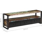 TV omarica iz trdnega predelanega lesa 120x30x40 cm | Shoptok.si