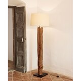 Kave Home Bela/rjava stoječa svetilka s tekstilnim senčilom (višina 175 cm) Powell – | Shoptok.si