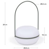 Kave Home LED vanjska svjetiljka s mogućnosti zatamnjivanja s USB ø 18 cm Tea – | shoptok.hr
