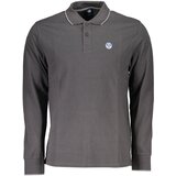 North Sails MEN&#39;S LONG SLEEVED POLO SHIRT GRAY | shoptok.hr
