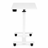  Mobilni stol 70x48 cm, stol za prijenosno računalo, podesiva visina 71,5-112 cm, bijela, ModernHome | shoptok.hr