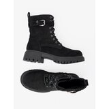 Shelvt Black workers with buckle and lacing | Shoptok.si