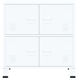 vidaXL Industrijski ormarić za spise bijeli 75 x 40 x 80 cm čelični | shoptok.hr