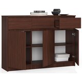 AKORD Komoda, 3 Vrata In 3 Predali, Wenge, (5000332348) | Shoptok.si