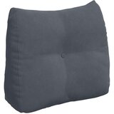 vidaXL Poglavni vzglavnik Temno siva 60 x 24 x 50 cm Žamet | Shoptok.si