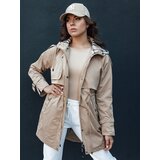 DStreet Women's parka with hood MOZA beige | shoptok.hr