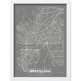 Wallity Plakat z okvirjem 40x55 cm Bratislava – Wallity Cene